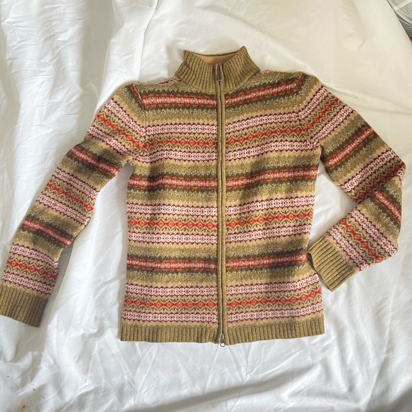 Eddie Bauer wool zippered sweater - Picture 1 of 5